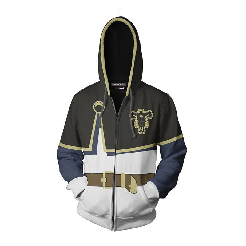 MAOKEI - 3D Black Bull Team Hoodie - 4000185130604-S-Black Clover