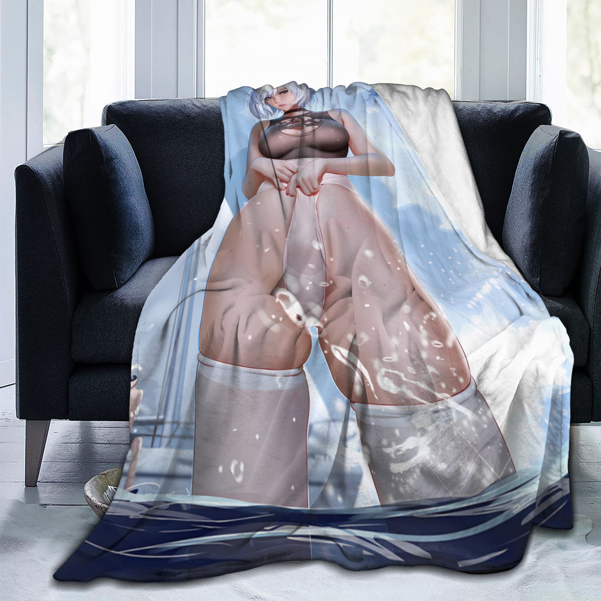 MAOKEI - 3D Ecchi Blanket Game World Style 2 - 1005004884605853-Poster Blanket 14-100x125cm