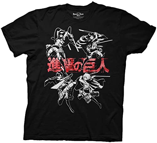 MAOKEI - AOT Eren Yeager Group Short Sleeve T-Shirt -