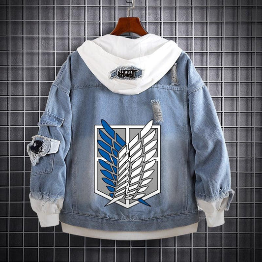 MAOKEI - AOT Jean Warm Jacket - 1005003432560245-NUZP-S