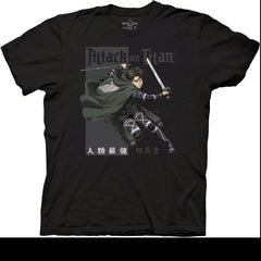 MAOKEI - AOT Levi Ackerman Soldier T-Shirt - B0B32VYKDD
