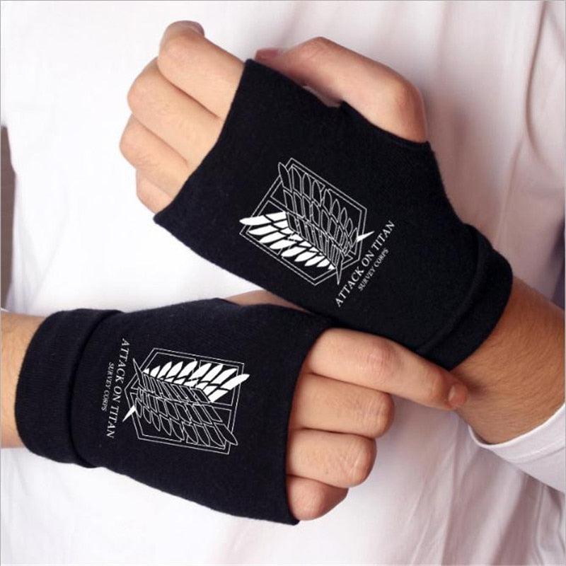 MAOKEI - Attack on Titan Batallion Luminous Half-finger - 4000434247001-C-One size