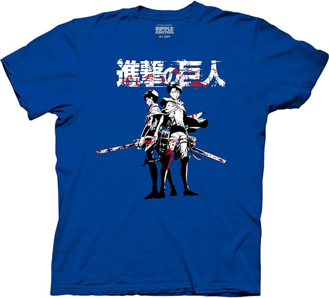 MAOKEI - Attack on Titan Levi Ackerman X Eren Yeager Shirt - B00SHR9G0I-4