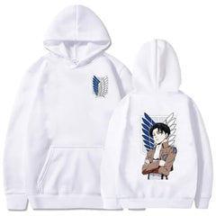 MAOKEI - Attack on Titan Levi Power Pose Epic Hoodie - B0CLV7F19B