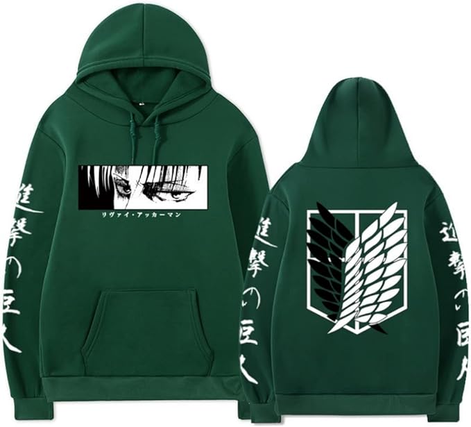 MAOKEI - Attack on Titan Livai Sight Exploration Crew Hoodie - B0BJNMLNJN-4