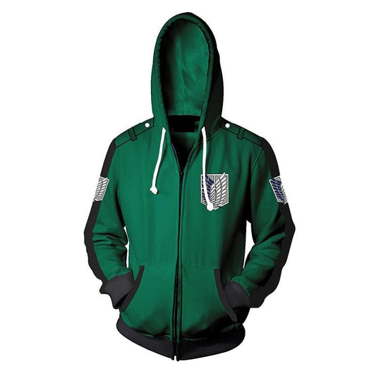 MAOKEI - Attack on Titan Simple 3D Hoodie - 1005003432582326-A-S
