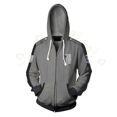 MAOKEI - Attack on Titan Simple 3D Hoodie - 1005003432582326-A-S
