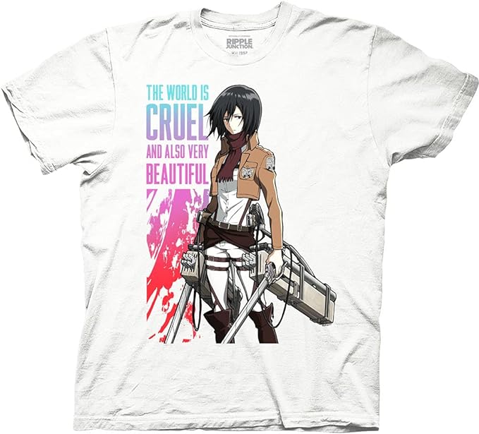 MAOKEI - Attack on Titans Cruel World Quote Epic Shirt - B00U0I3N0G-3