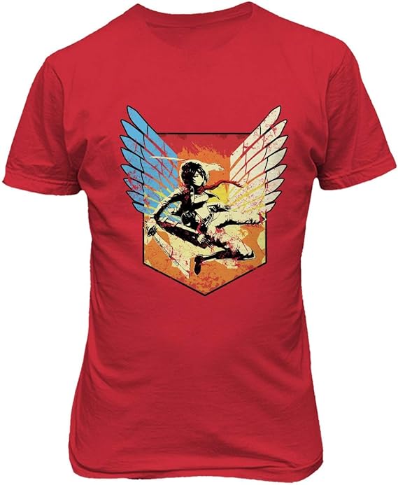 MAOKEI - Attack Titan FanArt Mikasa Highlight Shirt - B07G8DMDF5