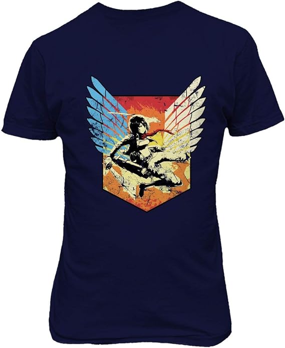 MAOKEI - Attack Titan FanArt Mikasa Highlight Shirt - B07G8DMDF5