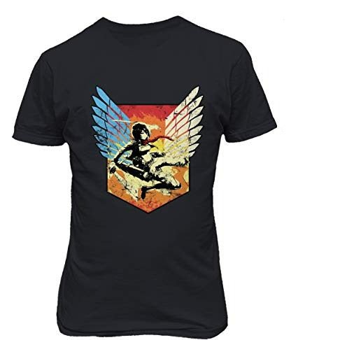 MAOKEI - Attack Titan FanArt Mikasa Highlight Shirt - B07G8DMDF5