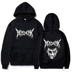 MAOKEI - Berserk Guts Head Fashion Hoodie - 1005004604204877-black-XS