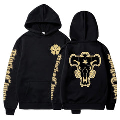 MAOKEI - Black Bull Squad Emblem Hoodies - 1005003228540664-Black-XS