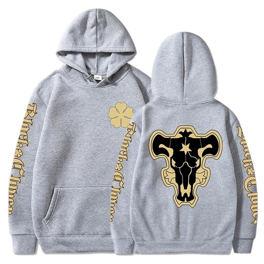 MAOKEI - Black Bull Squad Emblem Hoodies - 1005003228540664-Black-XS