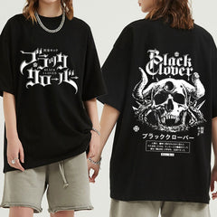 MAOKEI - Black Clover Emperor Skull T-shirt - 1005003668800048-Black-XS