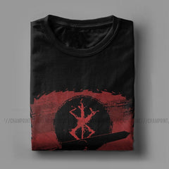 MAOKEI - Black Swordsman Berserk T-Shirt - 4000636362712-Black-S