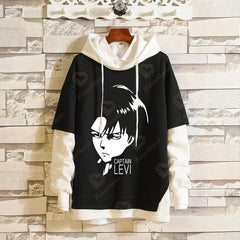 MAOKEI - Captain Levi Black New Style Hoodie - 1005003432560245-JLJHB-S