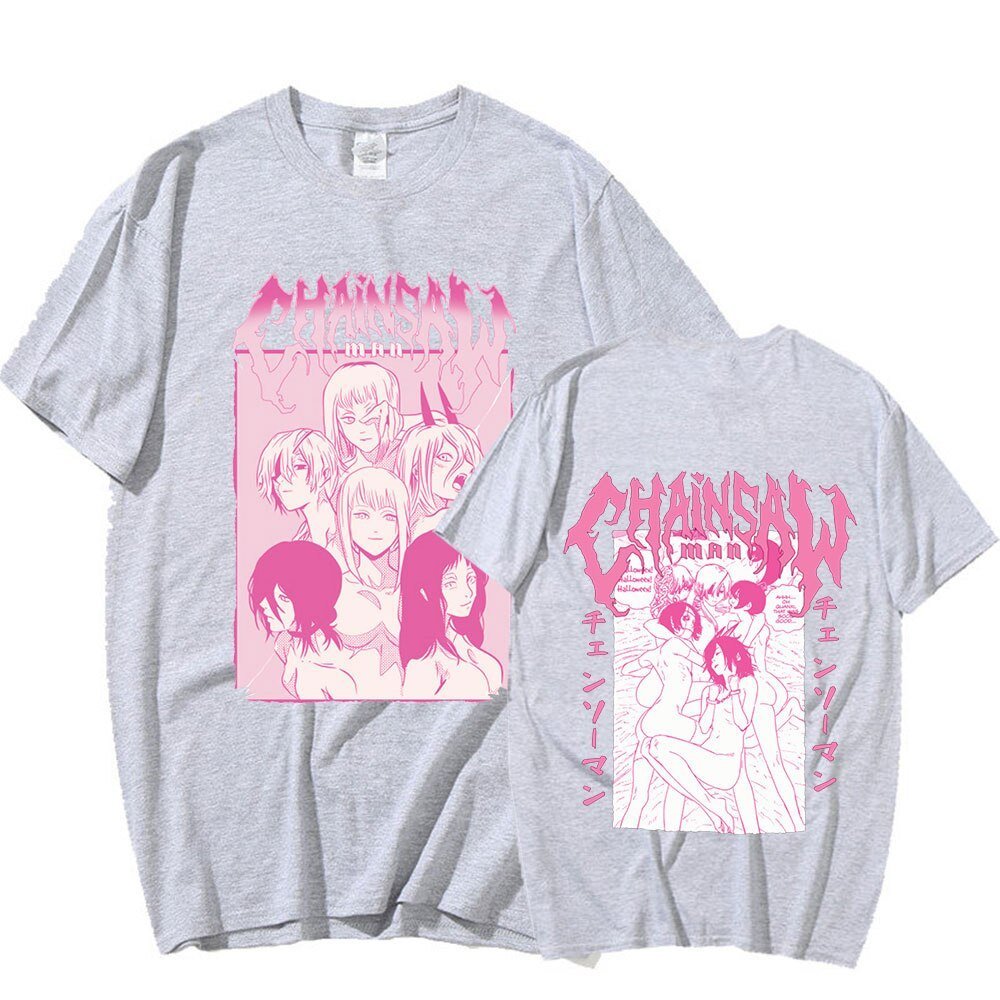 MAOKEI - Chainsaw Man Sexy T-Shirt - 1005005124660214-Black-XS