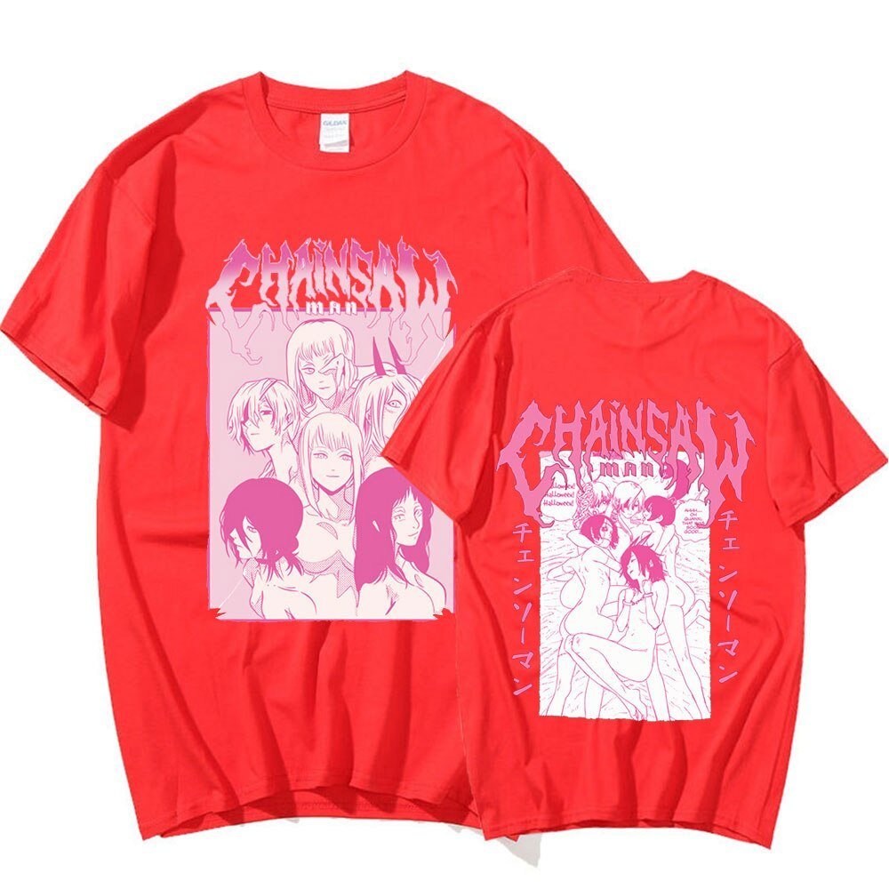 MAOKEI - Chainsaw Man Sexy T-Shirt - 1005005124660214-Black-XS