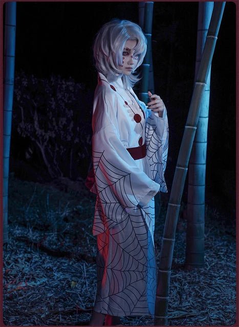 MAOKEI - Demon Slayer Full Spider Rui Sister Cosplay Kimono - B0B4JXWB7W