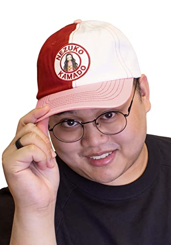 MAOKEI - Demon Slayer Kamado Nezuko Bi-Color Cap - B09WX567VY