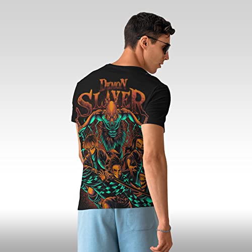 MAOKEI - Demon Slayer Main Team Vintage T-Shirt - B0BY31S59V