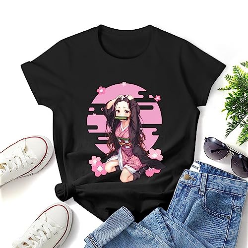 MAOKEI - Demon Slayer Nezuko Kawaï Pose 2 T-Shirt - B0C7BFYCJG
