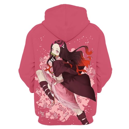 MAOKEI - Demon Slayer Nezuko New Style 2023 Sakura Hoodie - B0CK1KXF57-f