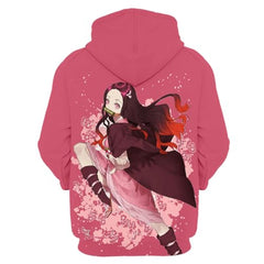 MAOKEI - Demon Slayer Nezuko New Style 2023 Sakura Hoodie - B0CK1KXF57-f