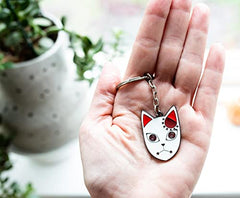 MAOKEI - Demon Slayer Tanjiro Kamado Fox Mask Inspired Keychain - B09L5YNYZ7