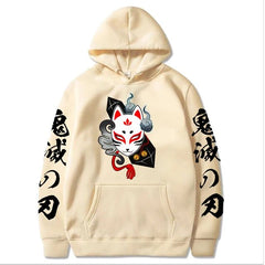 MAOKEI - Demon Slayer Tanjiro Mask Hoodie - 1005003648235539-Khaki-XS