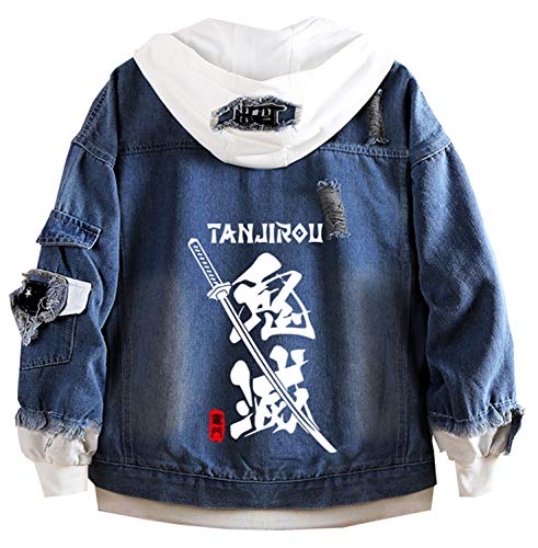 MAOKEI - Demon Slayer Tanjiro's Kanji Sword Jacket - B09Q2Z8BYW-1