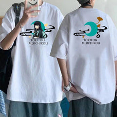 MAOKEI - Demon Slayer Tokitou Muichirou Top Shirt - 1005004408242017-Black-XS