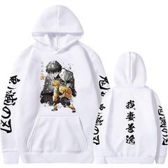 MAOKEI - Demon Slayer Zenitsu First Kata Hoodie - 1005005079266663-Black-S