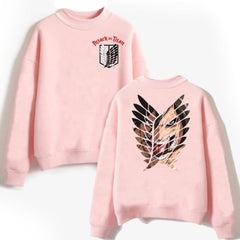 MAOKEI - Eren Titan Form Top Versage Sweatshirt - 1005003580519832-Black-XS