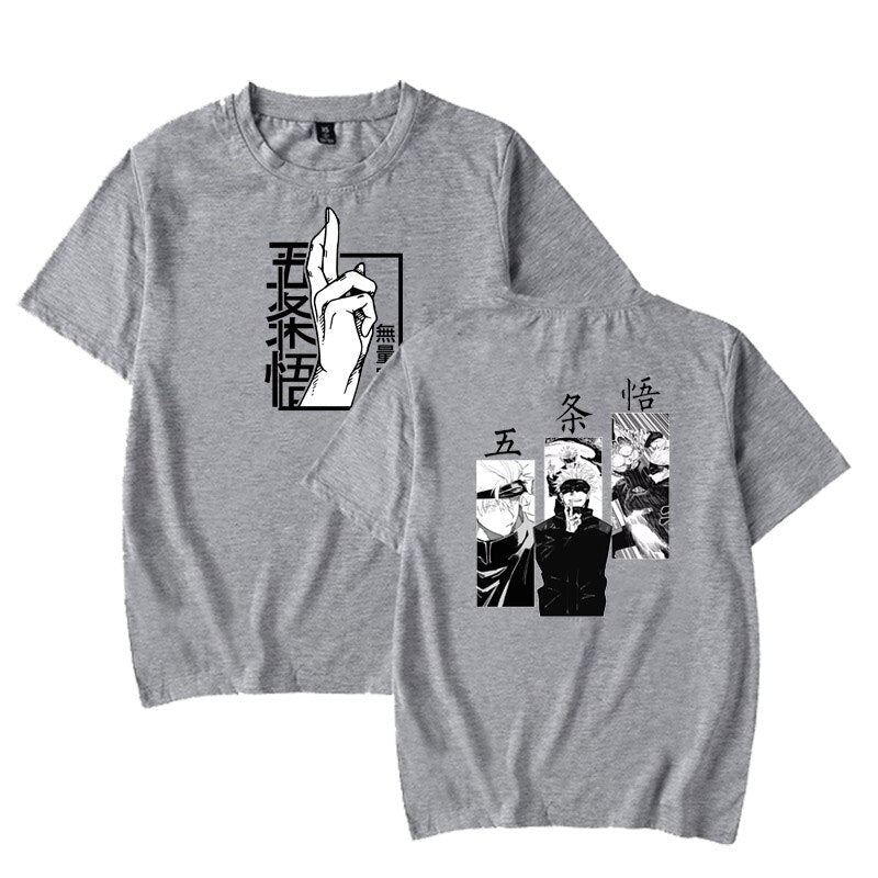 MAOKEI - Gojo Satoru Extensive Territory Attack T-Shirt - 1005003193122389-Black-XS