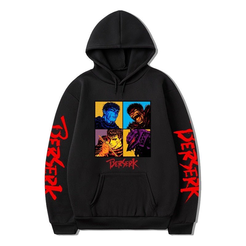 MAOKEI - Griffith Armor Fashion Hoodie - 1005004505340915-black-XS