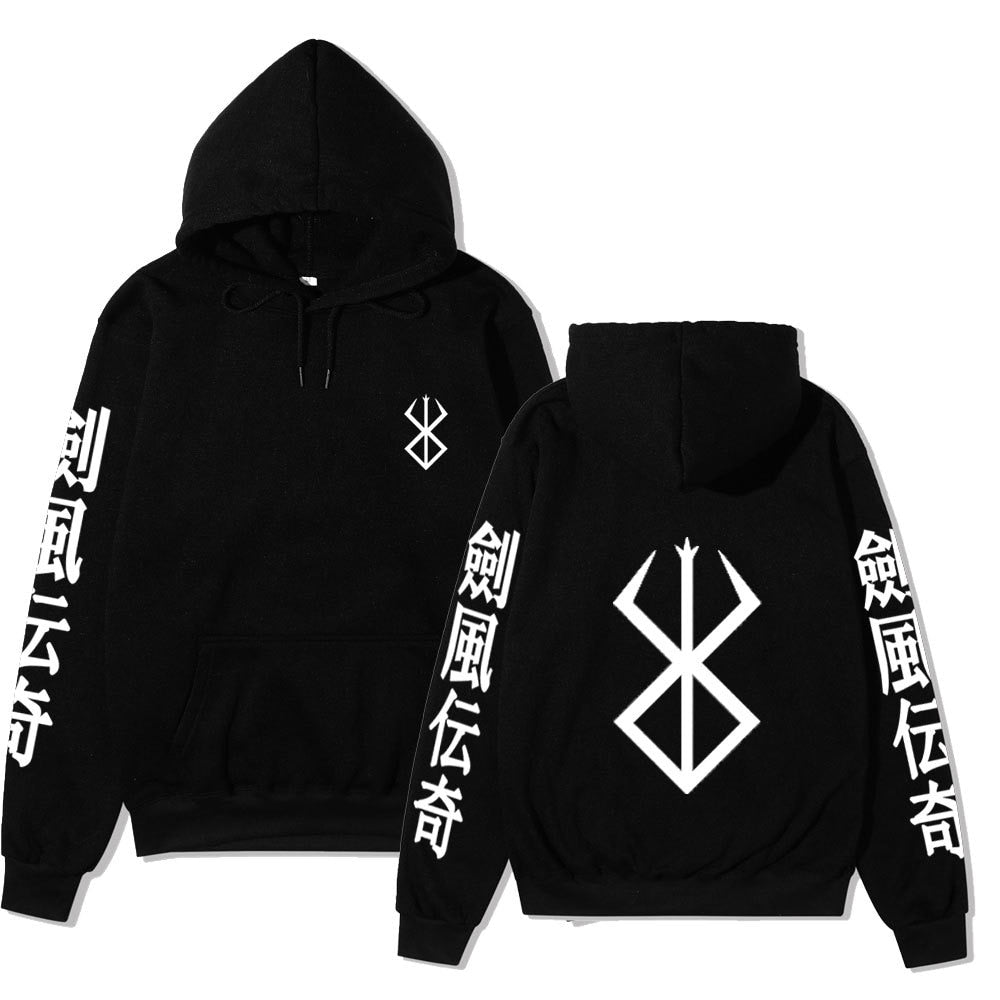 MAOKEI - Griffith Armor Fashion Hoodie - 1005004505340915-black-XS
