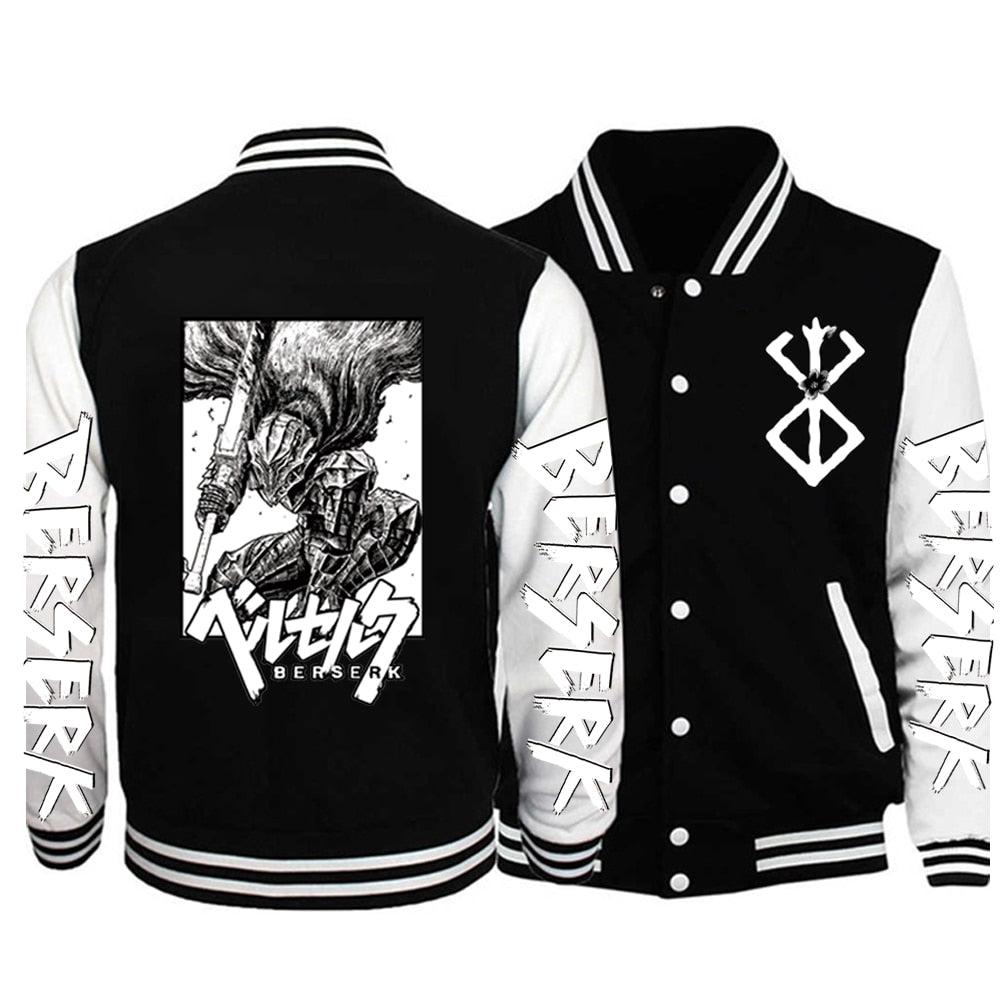 MAOKEI - Harajuku Guts Berserker Jacket - 1005004442324366-Black-XS