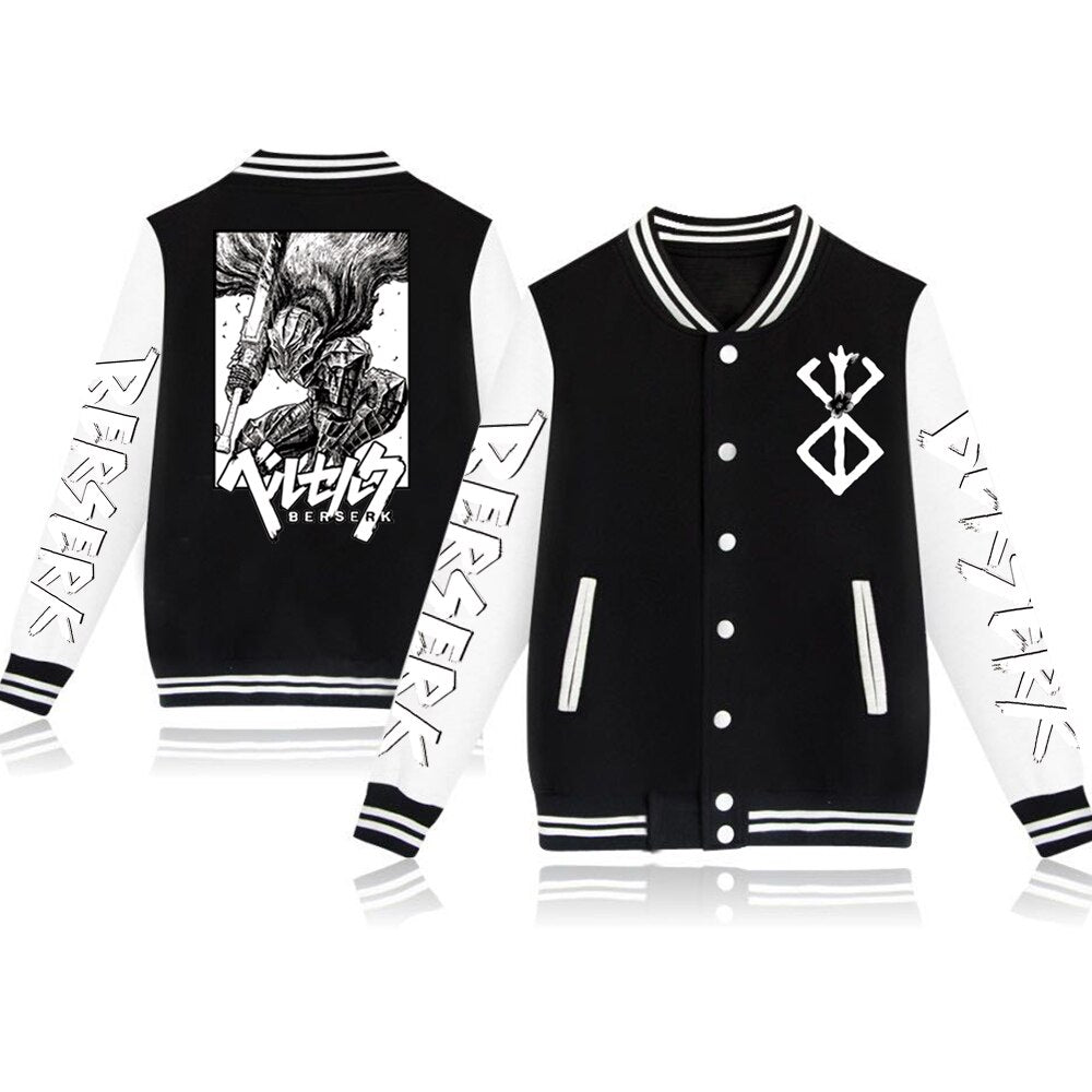 MAOKEI - Harajuku Guts Berserker Jacket - 1005004442324366-Black-XS