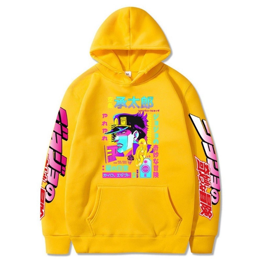 MAOKEI - JoJo Bizarre Jotaro Long Sleeve Hoodie - 1005003246724838-Black 1-XS