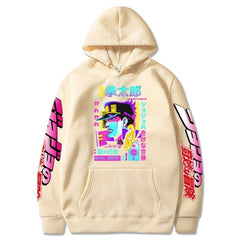 MAOKEI - JoJo Bizarre Jotaro Long Sleeve Hoodie - 1005003246724838-Black 1-XS