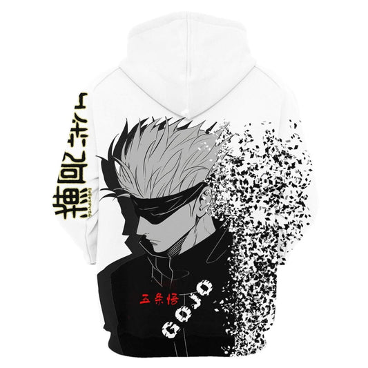 MAOKEI - Jujutsu Kaisen Gojo Satoru Serious Style Hoodie - B0CLYWR4SD-1