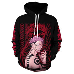 MAOKEI - Jujutsu Kaisen Ryomen Sukuna Epic Hoodie Style 1 - B0CJ395SBQ