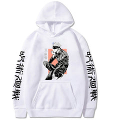 MAOKEI - Jujutsu Kaisen Satoru Think Hoodie - 1005001952392613-Black-XS