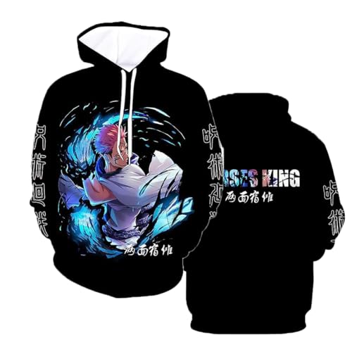 MAOKEI - Jujutsu Kaisen Sukuna Cursed Attack Hoodie - B0CLJBY8CD