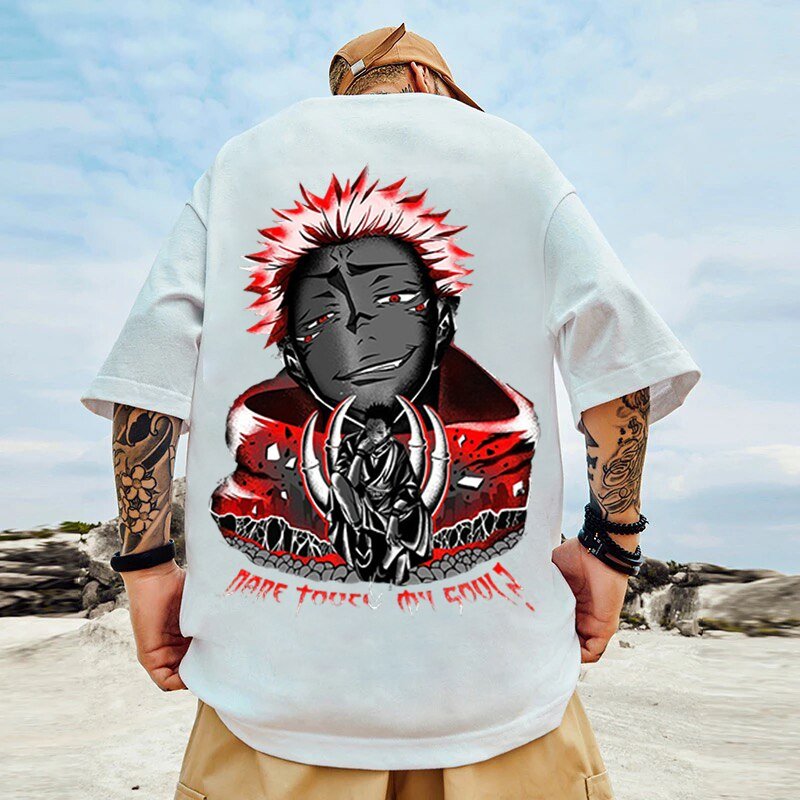 MAOKEI - Jujutsu Kaisen Sukuna Soul Touching T Shirt - 1005004749654716-WT-jujutsu530h-j543-XXS