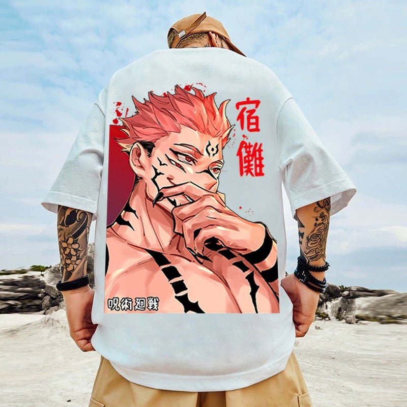 MAOKEI - Jujutsu Kaisen Sukuna Special Cool Pose 2 T Shirt - 1005004749654716-WT-jujutsu530h-j550-XXS