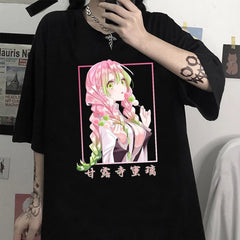 MAOKEI - Kanroji Mitsuri 3D T-Shirt - 1005004500262026-Black-XS