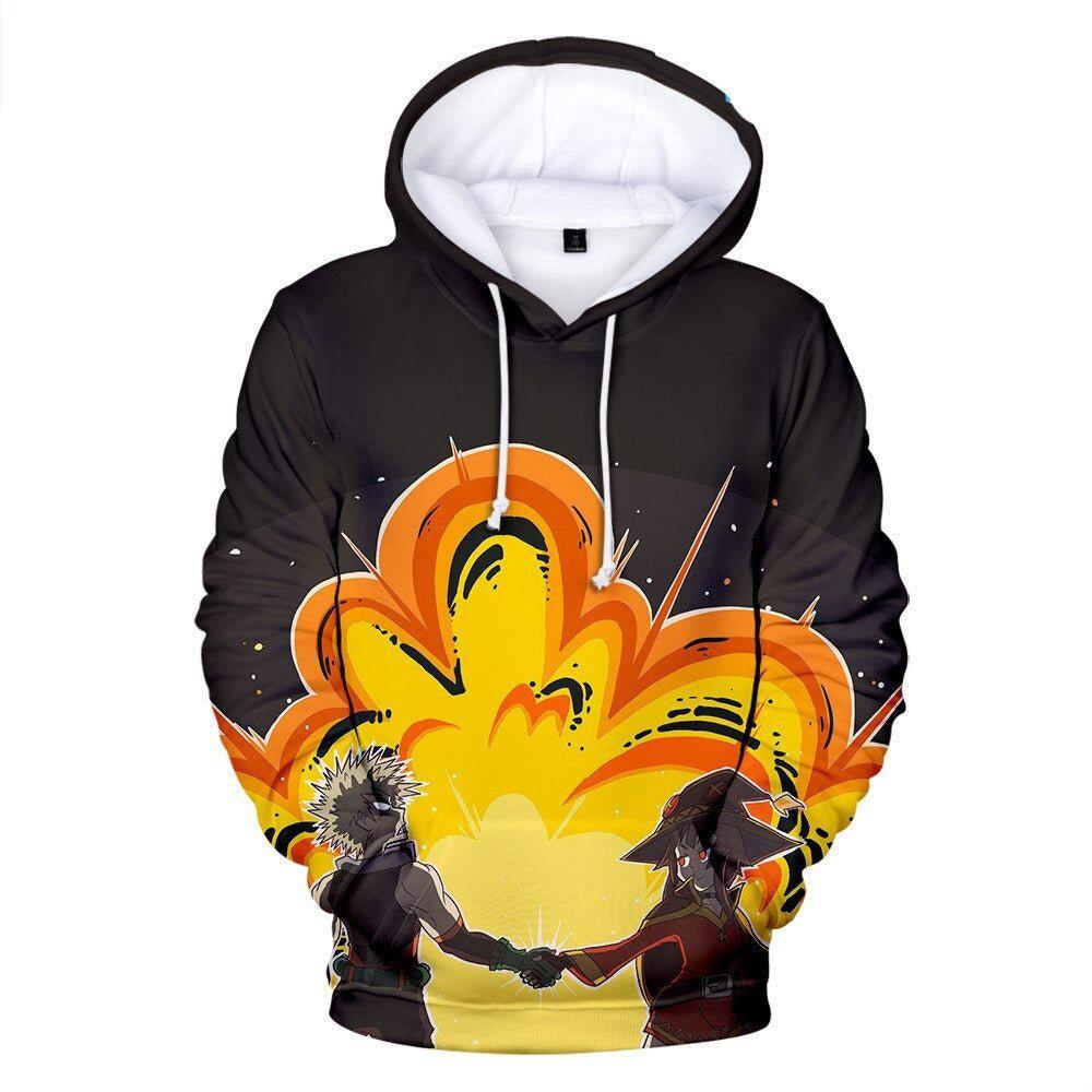 MAOKEI - MHA Bakugo Fire Hoodie - 1005003386800424-011-S